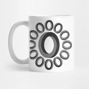 Impossible circles arranged in a ring Mug